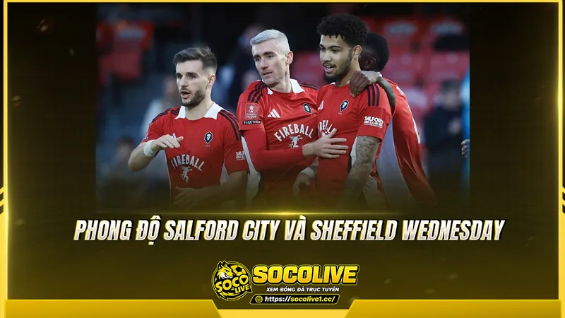 Phong độ Salford City và Sheffield Wednesday được Socolive TV tổng hợp Phong độ Salford City và Sheffield Wednesday được Socolive TV tổng hợp
